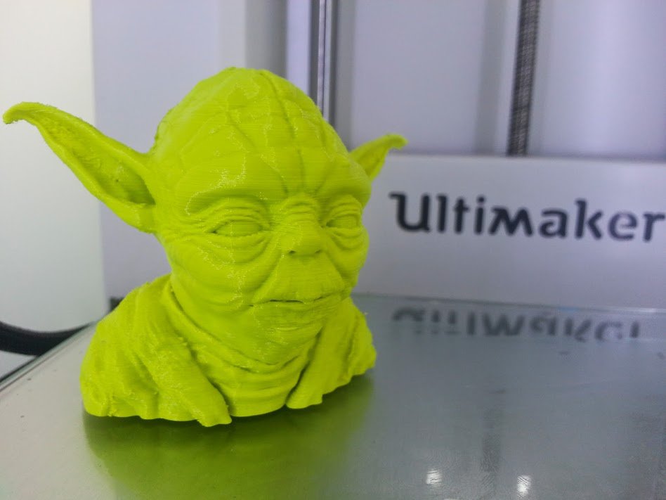 Avec la sortie du dernier Star Wars : Buste de Yoda fait avec l'impression 3D